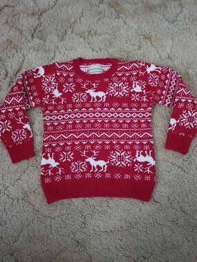 Stitch & Stone Toddler Boys Reindeer Fairisle Sweater Christmas Sweater Size 3T